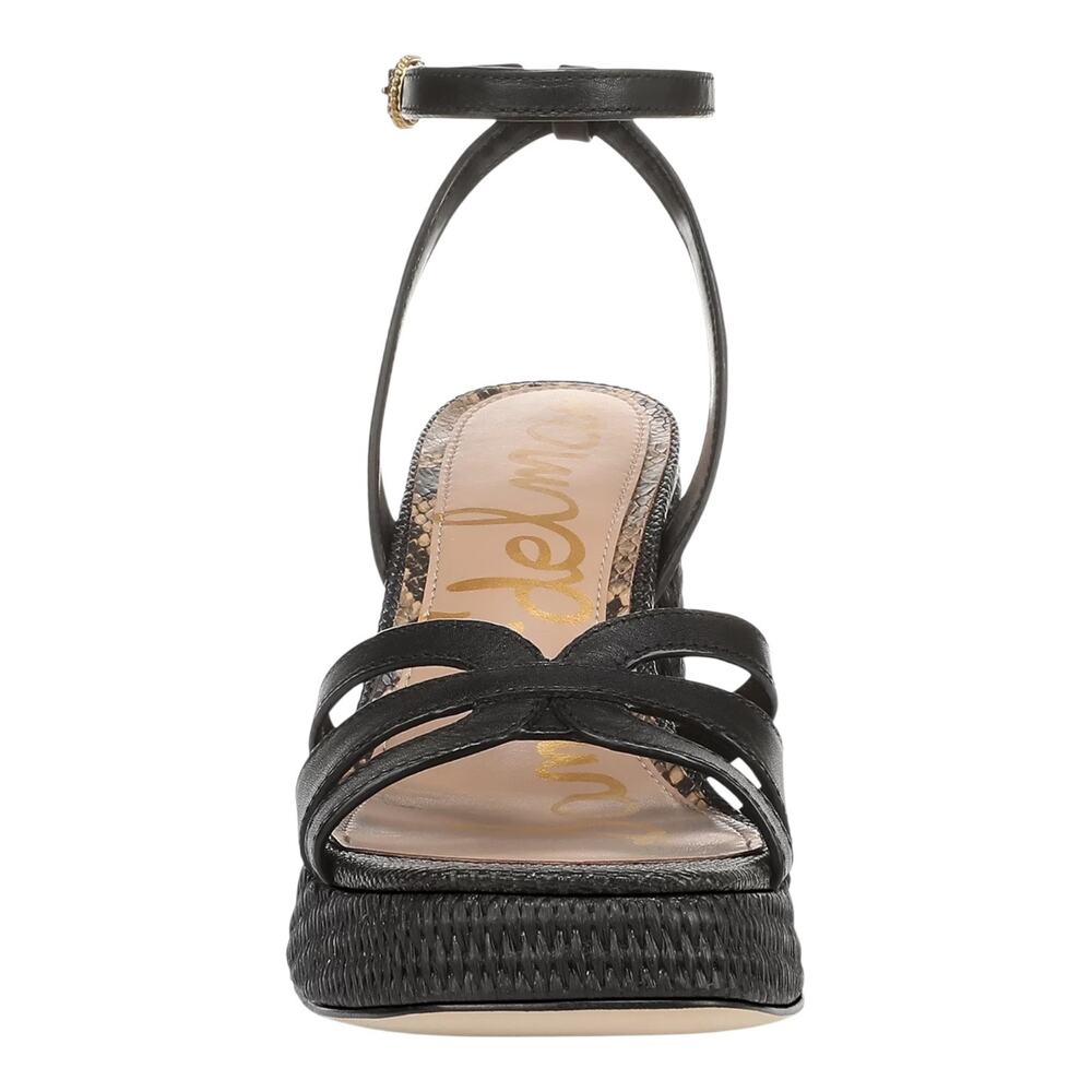 Sam Edelman Women's Reese Strappy Platform Sandals Black Size 11 - Picture 3 of 5